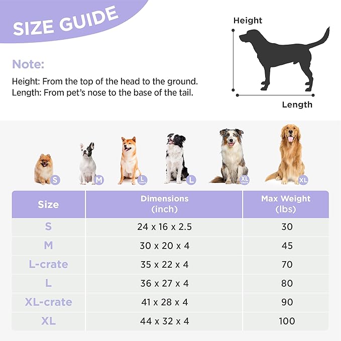 LE SURE Cute Dog Beds Medium Size Dog-Thick Shredded Chopped Foam Pet Bed Indoor with Removable Washable Cover, Modern Fuzzy Plush & Anti Slip Bottom, Blue