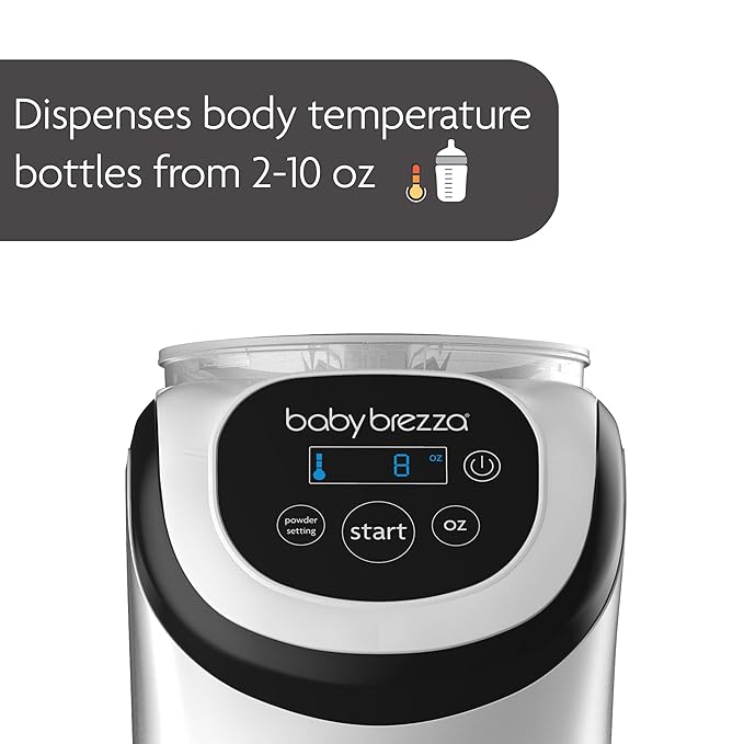 Baby Brezza Formula Pro Mini Baby Formula Mixer Machine Fits Small Spaces and is Portable for Travel– Bottle Makers Makes The Perfect Bottle for Your Infant On The Go, White