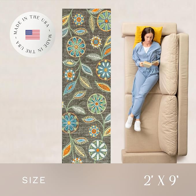 Maples Rugs Reggie Floral Runner Rug