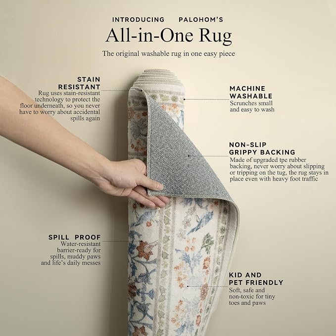 Machine Washable 2x3 Rugs for Entryway: Door Mat Indoor Entrance Small Area Rug