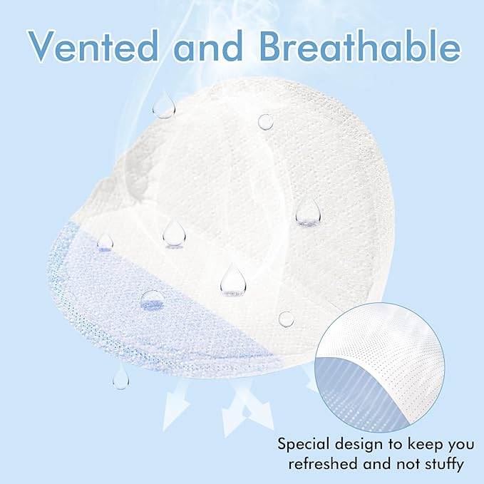 NCVI Super Absorbent Disposable Nursing Pads 180 Count, Stay Dry Breast Pads for Leaking Milk, Soft and Breathable, Leakproof Nipple Pads Individually Wrapped, Breastfeeding Essentials for Moms