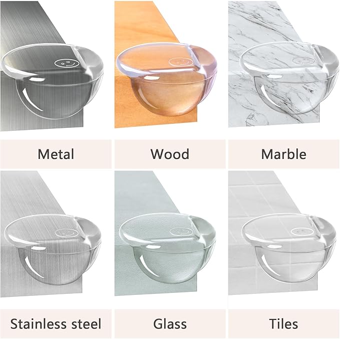 8 Pack Corner Protector Baby, Table Corners, Clear Table Protectors for Furniture, Round Corner Guards, Safety Corner Protectors, Furniture Corner & Edge Safety Bumpers,Baby Proofing