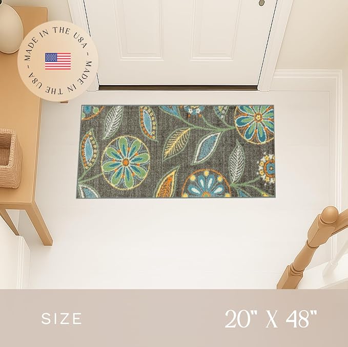 Maples Rugs Reggie Floral Runner Rug