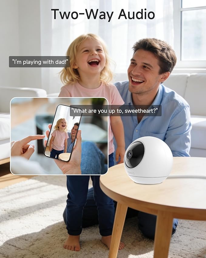 Noorio Security Indoor Camera with 5GHz WiFi, 2K UHD Security Camera, Pet/Dog/Baby Camera with Phone app, Night Vision, Human/Pet Auto Tracking, 360 Pan-Tilt, Works with Homekit, T110