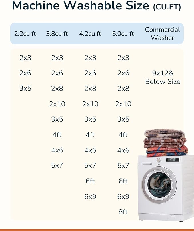 BESTSWEETIE Area Rug 4x6 Rug Machine Washable Non-Slip Low Pile Print Pattern
