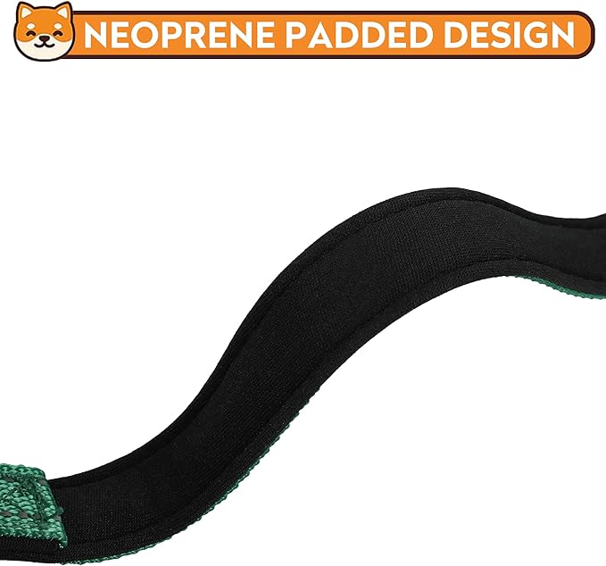 Reflective Dog Collar, Adjustable Soft Neoprene Padded Nylon Pet Collars with Buckle for Large Dogs, Dark Green,L