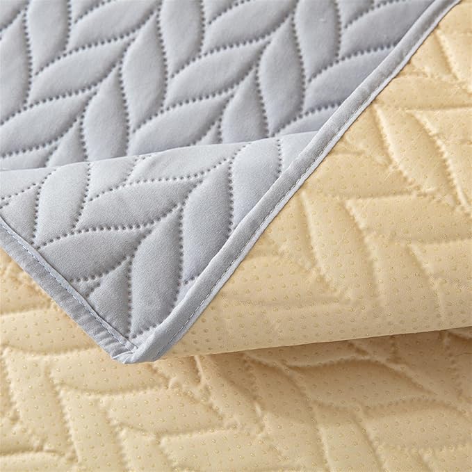 GIBZ Waterproof Dog Bed Cover Anti Slip Pet Furniture Protector Washable Blanket Large Soft Quilted Mat, Grey, 220x210cm