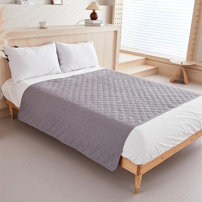 GIBZ Waterproof Dog Bed Blanket Cover Anti Slip Pet Furniture Protector Washable Large Washable Quilted Mat for Indoor, Khaki, 170x200cm