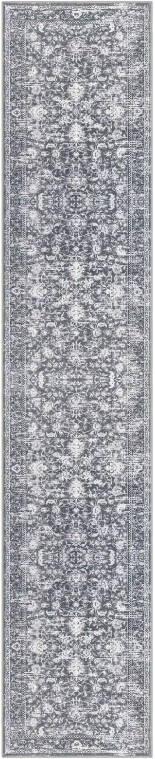 KILOCOCO Runner for Hallway 2x10 Runner Rug Printed Vintage Floral Washable Rug