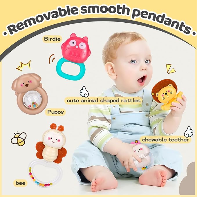 nicknack Baby Crib Mobile with Music and Light, Musical Nursery Mobile for Infants Newborn Gift 0-12 Months, Babies Bassinet Mobile with Remote Control