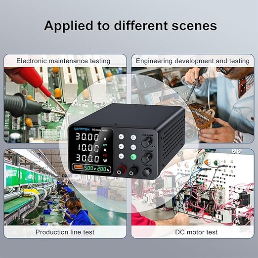 DC Power Supply Variable, 60V 5A Adjustable Switching Regulated Bench Power Supplies with Memory Preset/Locking Key/OCP Protection/Output/USB Fast Charging /4-Digit LED Display