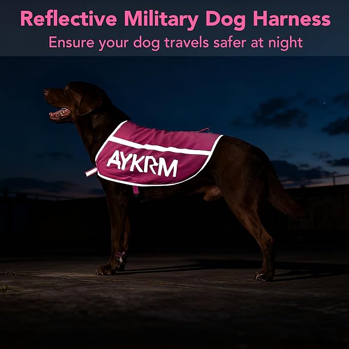 Pink Reflective Dog Vest for XXLarge Breeds,High Visibility Dog Safety Vest Harness with Removable Bell Keep Safe from Hunting, Training & Cars Accidents