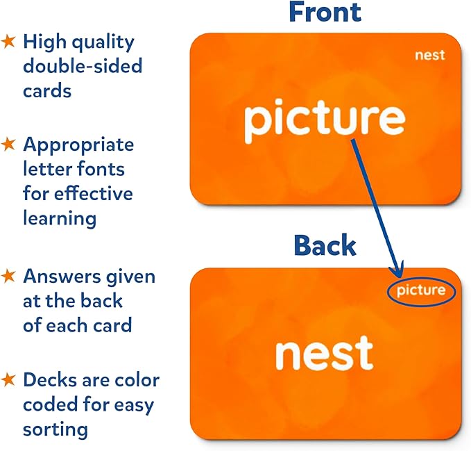 Skillmatics Flash Cards - 500 Sight Words for Preschool (Pre-K), Kindergarten, 1st, 2nd, 3rd Grade Gifts, Includes The Dolch & Fry Word List & 6 Unique Games