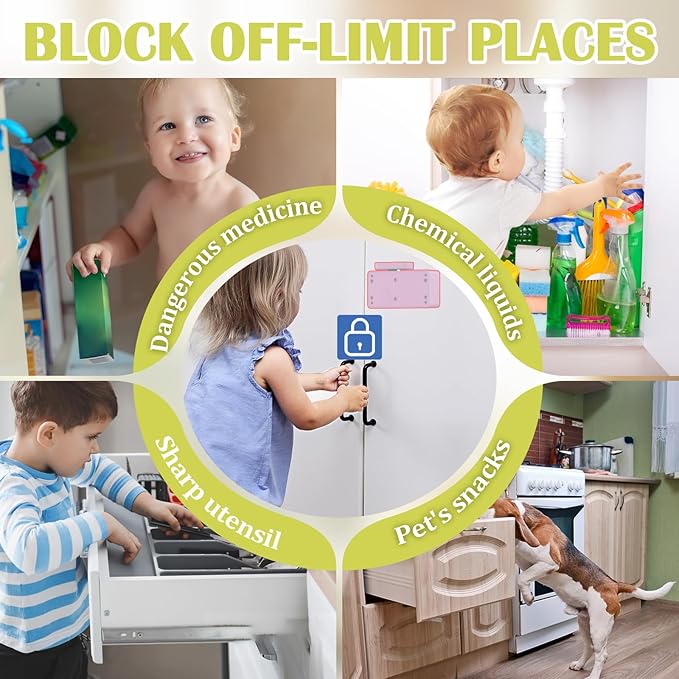 Eseesmart Smart Cabinet Lock, Hidden RFID Electronic Bluetooth Drawer Locks, Baby Proofing Child Safety Cabinet Locks for Liquor Cabinet Locker Drawer Cupboard Desk Dresser Adults
