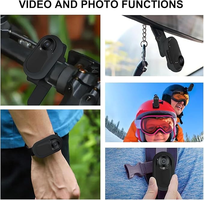 Cat Collar Camera, 1080P FHD Dog Collar, Pet Action Camera with Video Records, 0.96 LCD Screen, 170° Wide Angle, No Wi Fi Needed, for Cats, Dogs, Outdoor, Indoor