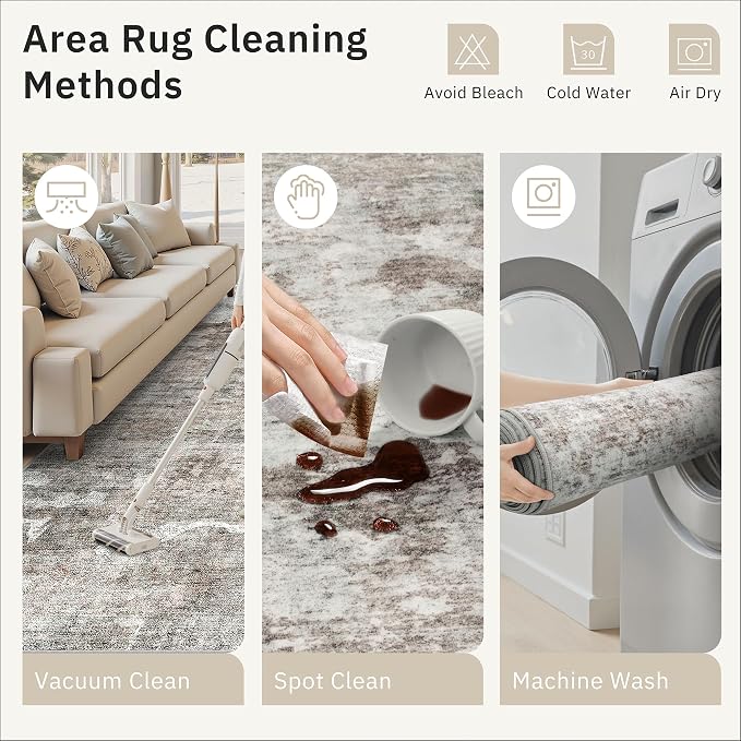 Soalmost Runner Rug 2x5 Washable Non-Slip Kitchen Runner Rugs
