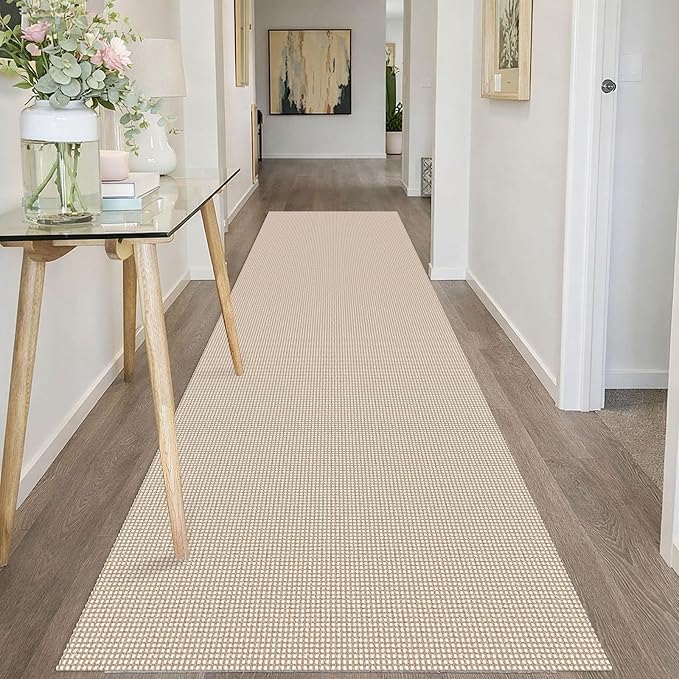 IOHOUZE Washable Runner Rug 3x10 Non Slip Rubber Backed Long Hallway Runner
