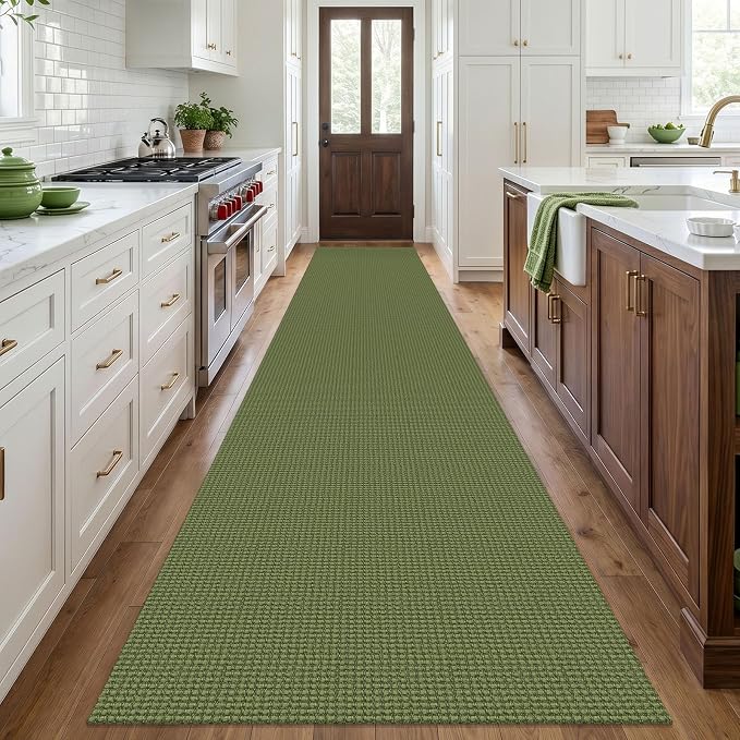 IOHOUZE Washable Exrea Long Hallway Runner Rug 3x18 Non Slip Rubber Backed
