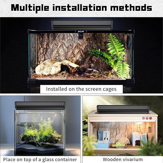 T5 UVB Reptile Lighting Fixture, UVB Light for Reptiles, 39W 10.0 UVB Lighting Combo Kit for Desert & Tropical Reptiles (Lizard, Bearded Dragon, Tortoise), 34INCH