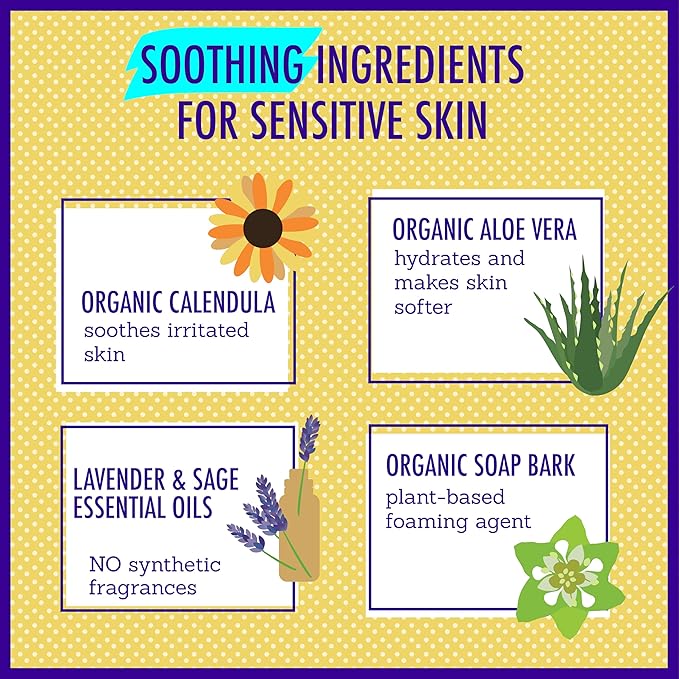 California Kids Chillax Shampoo and Bodywash | 100% Plant-Based | Gentle Skincare | Lavender Shampoo for Kids + Teens | Hypoallergenic Bodywash | 562 mL / 19 oz.