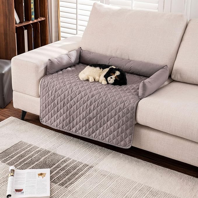 Dog Bed Cover & Couch Protector - Anti-Slip & Waterproof Pet Pad, Cozy Nest for Dogs, Ideal for Sofa, Bed & Car Seat Cushion - Furniture Protector Red S