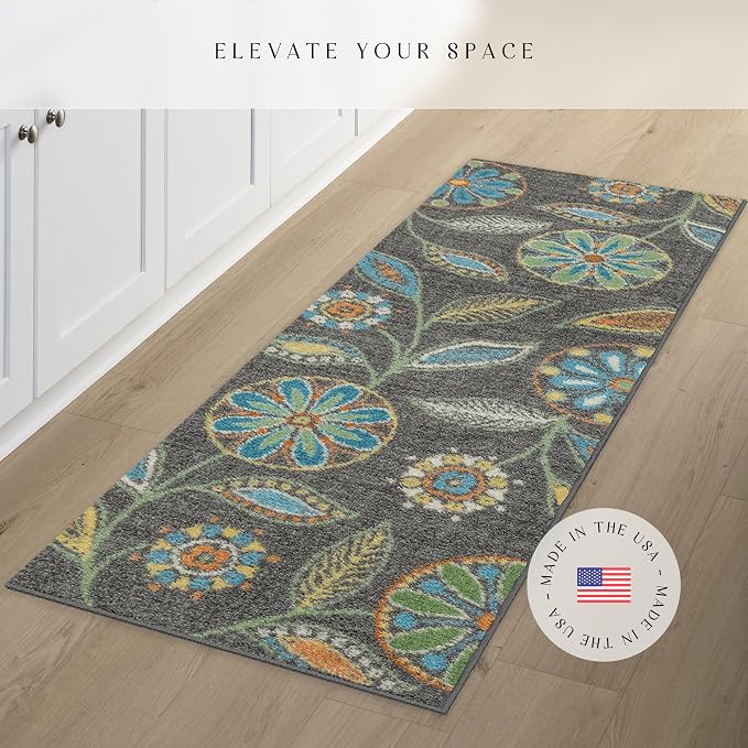 Maples Rugs Reggie Floral Runner Rug