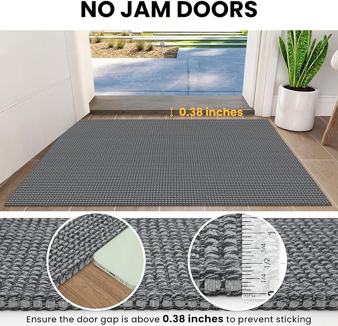 IOHOUZE Washable Area Rug 6x9 Non Slip Rubber Backed Rugs