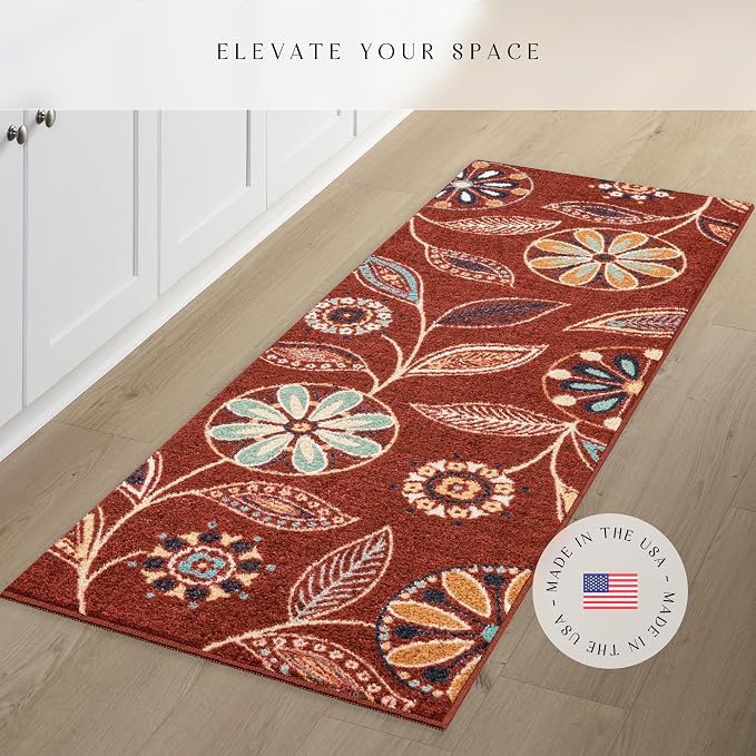 Maples Rugs Reggie Floral Runner Rug