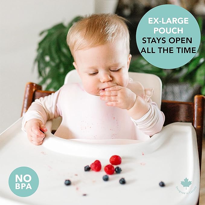 Loulou Lollipop Soft, Waterproof Silicone Feeding Bib