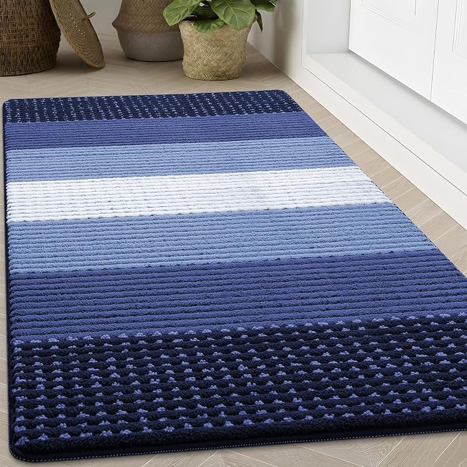 Kitinjoy Indoor Outdoor Door Mat, 71x47 Non-Slip Absorbent Dirt Trapper