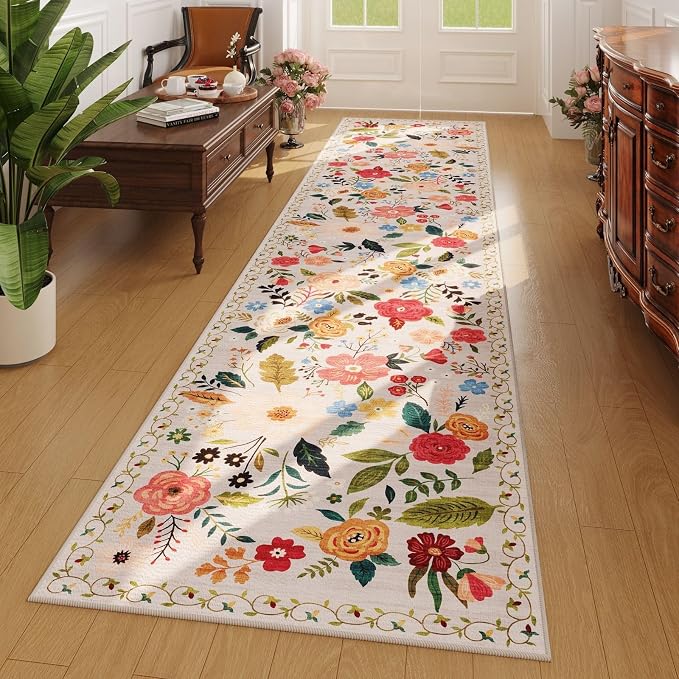 Rugcomf Washable Kitchen Runner 2'7"x12'