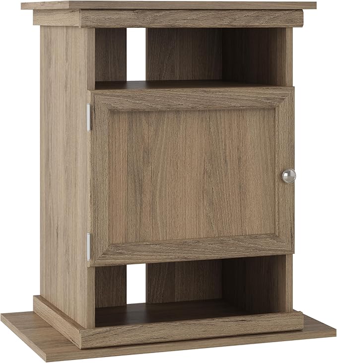 Ollie & Hutch Flipper 10/20 Gallon Aquarium Stand, Rustic Oak