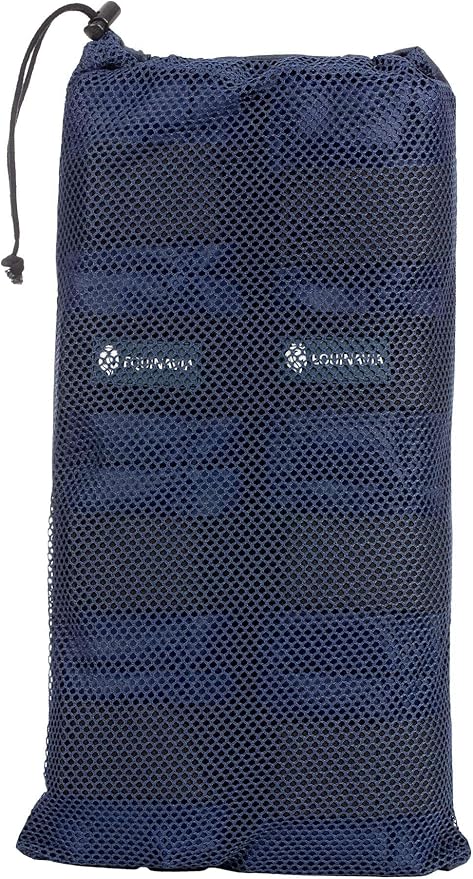 Equinavia Cool Relief Therapy Ice Boots Leg Wraps Pair for Horses, Gel Pack with Adjustable Straps | 16.5" x 15.5" with Storage Bag - Navy Blue - Pair - One Size