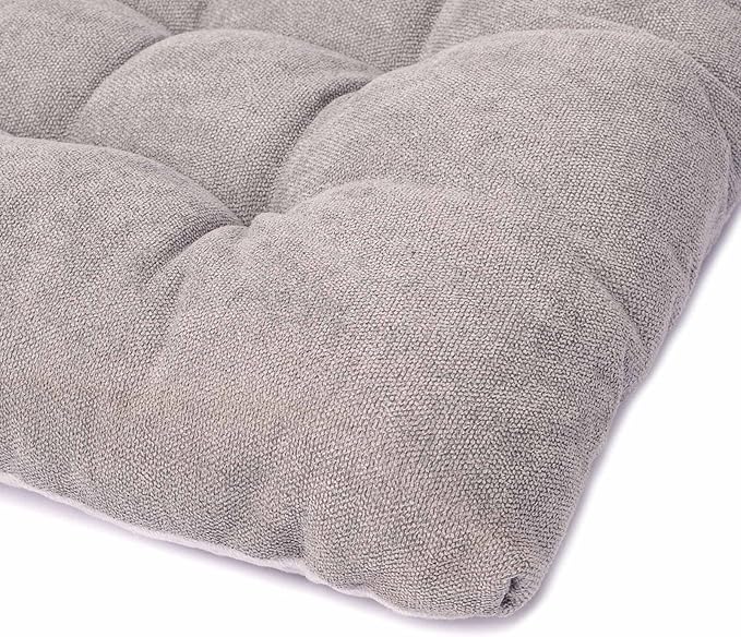 Dog Bed for Small Medium Dogs and Cats, Large Washable Pet Beds for Crate (36L x 23W in, Grey)