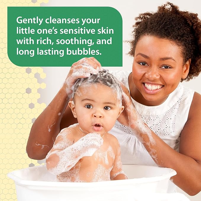 Kids Bubble Bath for Sensitive Skin & Eczema Relief - Baby Bubble Bath with Manuka Honey, Aloe Vera, Colloidal Oatmeal and Calendula - Kids Soap with Botanical Extracts for Sensitive Skin
