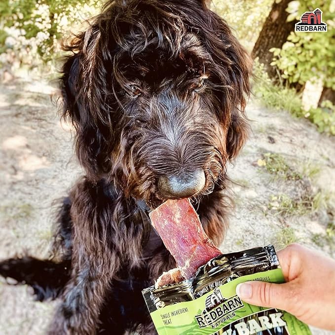 Redbarn Pet Products Barky Bark 100% Beef Jerky Medium, Pack of 100