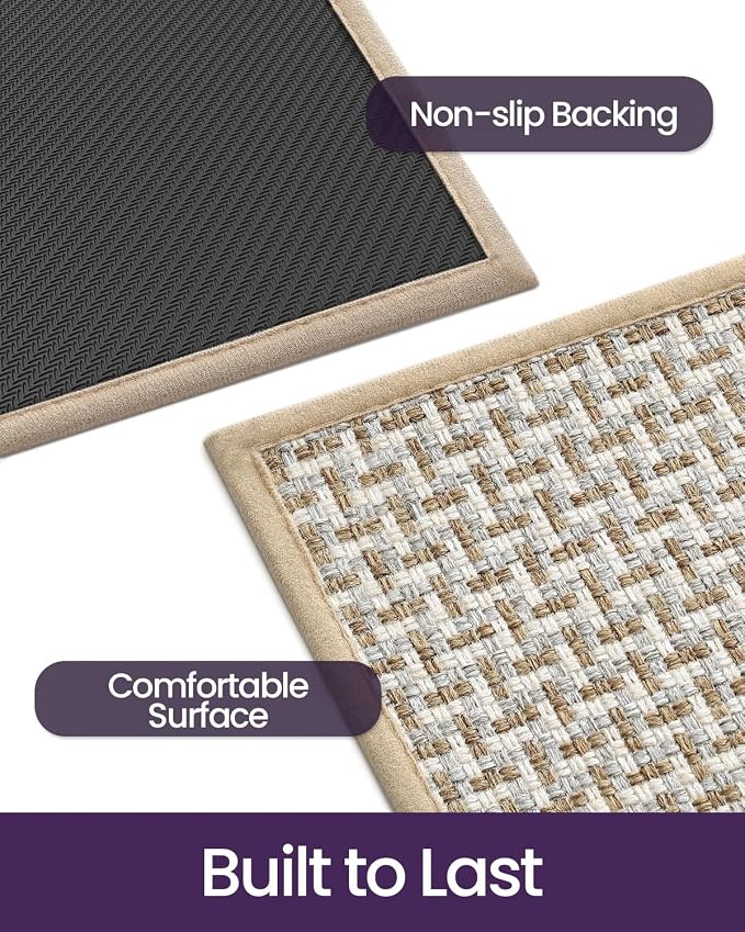DEXI Ultra Thin Door Mat Indoor Entrance 32x48, Non Slip Rubber Backed Entryway