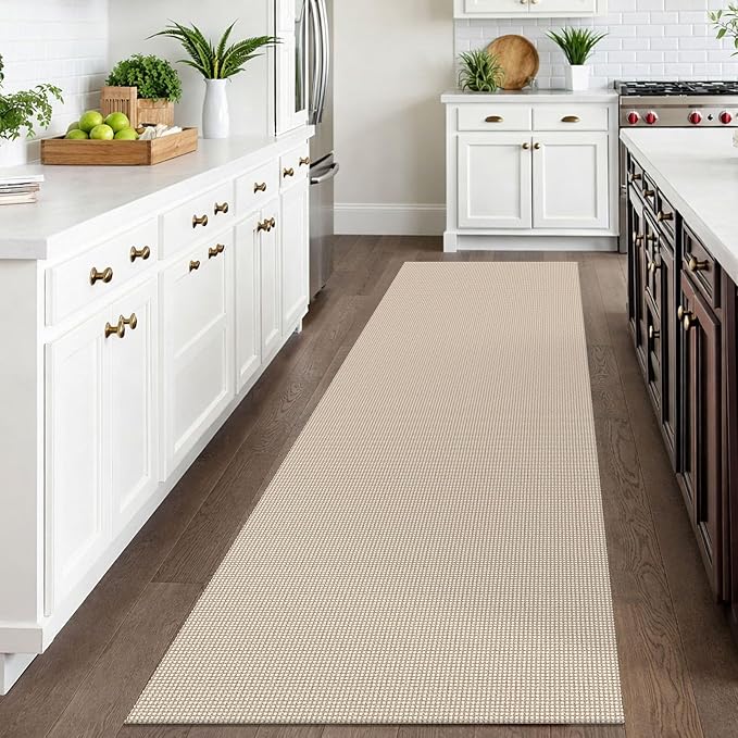 IOHOUZE Washable Runner Rug 3x10 Non Slip Rubber Backed Long Hallway Runner