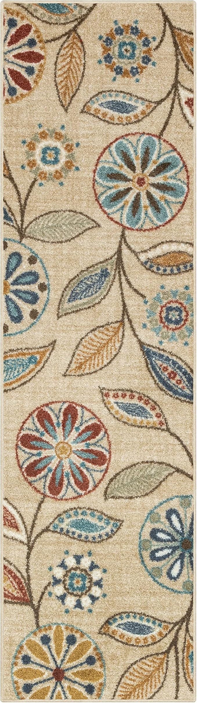 Maples Rugs Reggie Floral Runner Rug