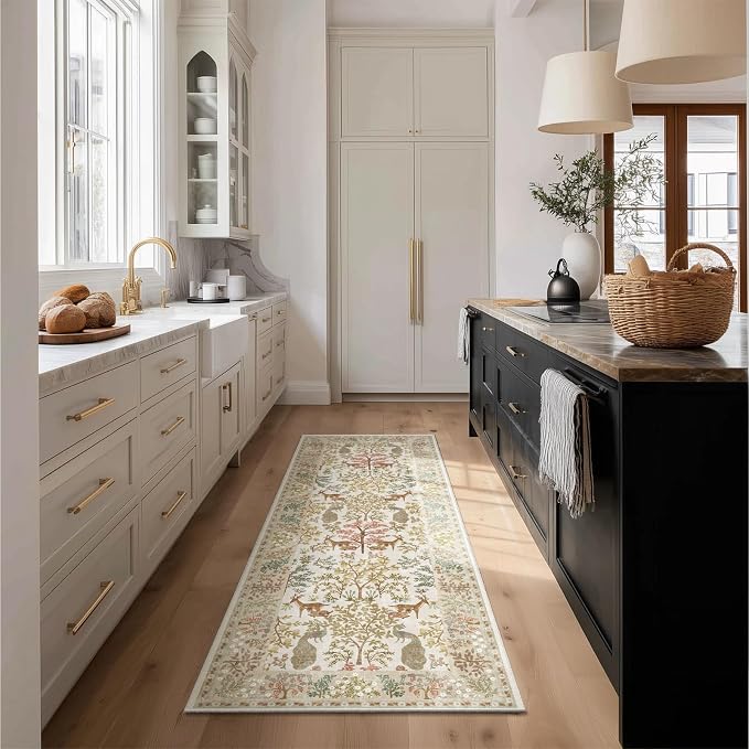 Runner Rug Washable Kitchen Runner: 2'x 6' Hallway Runner Rugs Stain Resistant