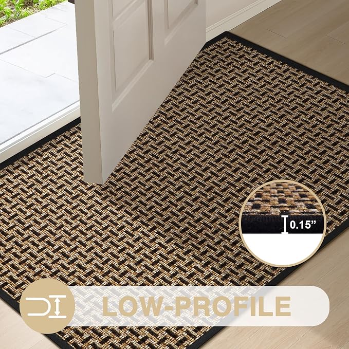 LEKEEPGO Door Mat Indoor Entrance 24"x47", Absorbent Indoor Door Mat Large