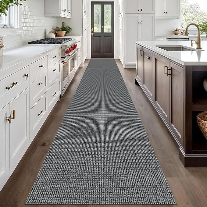 IOHOUZE Washable Exrea Long Hallway Runner Rug 3x20 Non Slip Rubber Backed