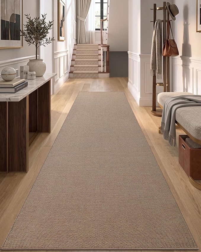 DEXI Hallway Runner Rug 2'8"x14', Non Slip Rubber Backed Runners Carpet