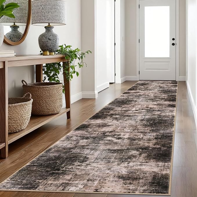 IOHOUZE Abstract Runner Rug 3x16 Ft Washable Runners
