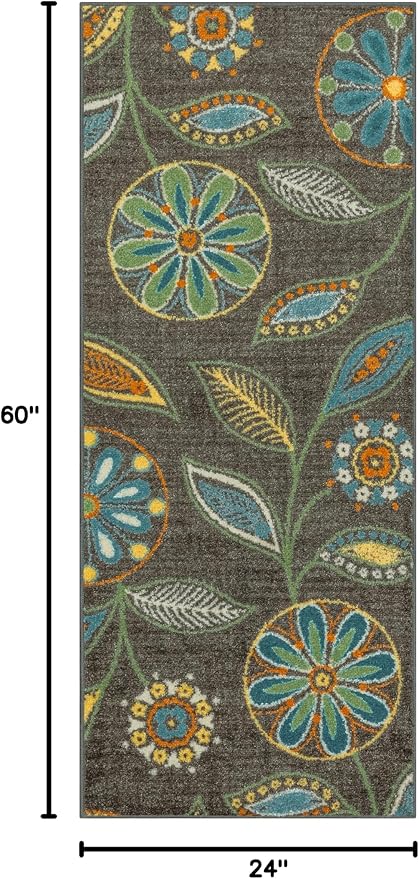 Maples Rugs Reggie Floral Runner Rug