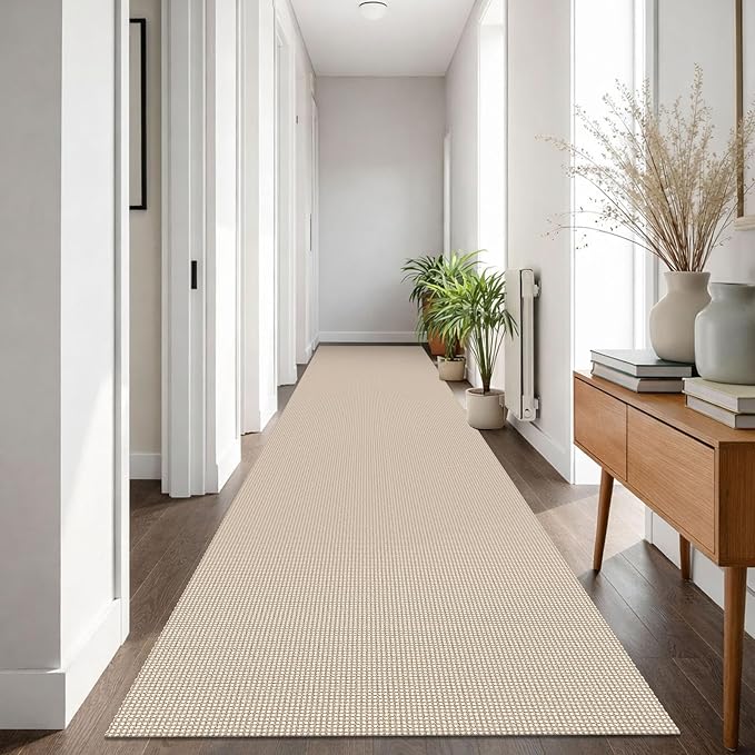 IOHOUZE Washable Exrea Long Hallway Runner Rug 3x16 Non Slip Rubber Backed