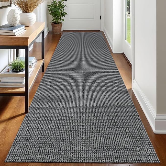 IOHOUZE Washable Runner Rug 3x12 Non Slip Rubber Backed Extra Long Hallway