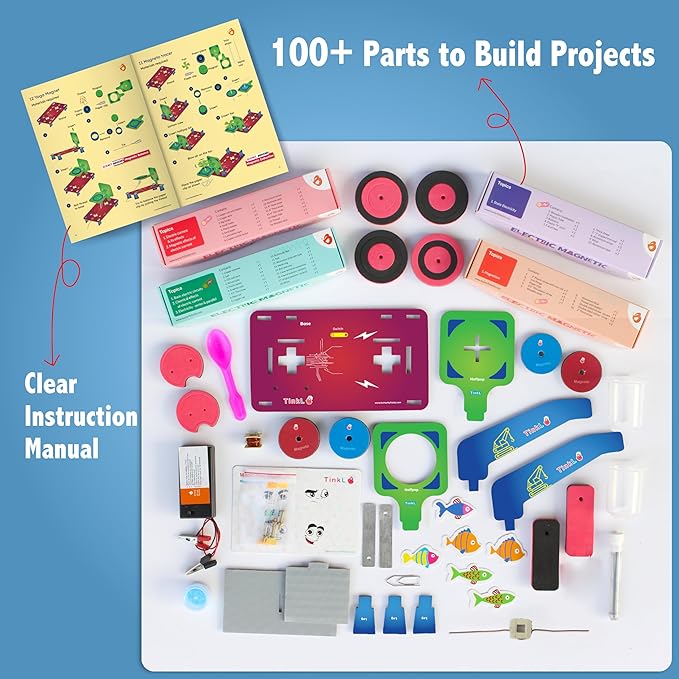 Butterfly EduFields 30in1 STEM Kits for Kids Age 8-10-12 | STEM Toys for Ages 8-13 | Electricity & Magnetism | Science Project Kit for Boys & Girls Aged 8-10-12-14 | Best Educational Birthday Gift