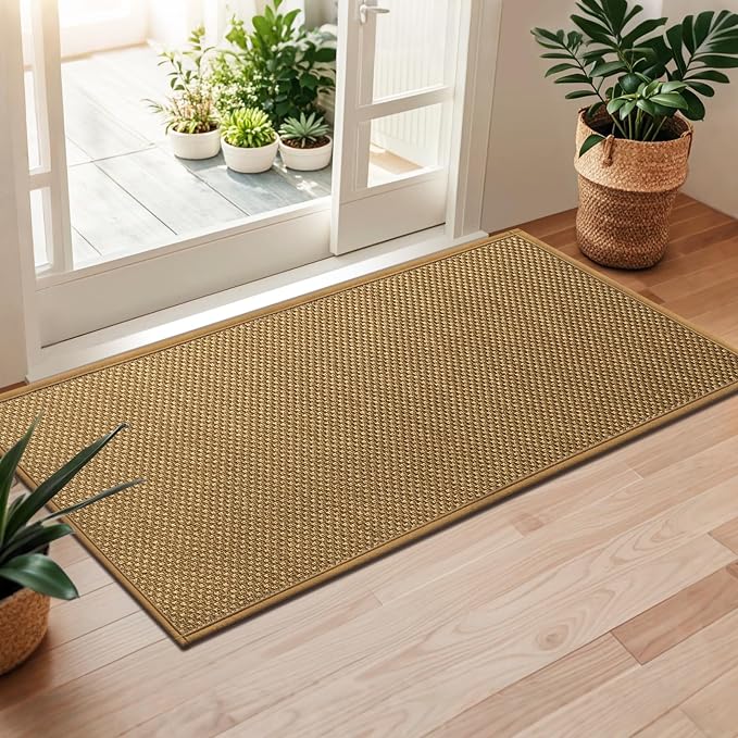 LEKEEPGO Door Mat 24"x47", Non Slip Door Mat Indoor Entrance, Rubber Backing