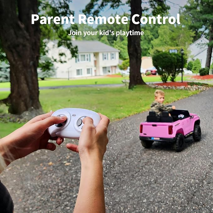 24V 10Ah Ride on Toy for Big Kids, 4WD 2 Seater Electric SUV Kids Car to Drive w/Remote Control, 4x200W Motors - Pink
